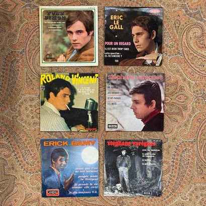 FRANCAIS 10 disques 45 T - Chanteurs 60's 

VG+ à EX; VG+ à EX