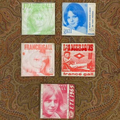 FRANCAIS 5 disques 45 T Jukebox + pochettes/encart - France Gall

VG+ à EX; VG+ à...