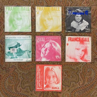 FRANCAIS 7 disques 45 T Jukebox + pochettes/encart - France Gall

VG+ à EX; VG+ à...