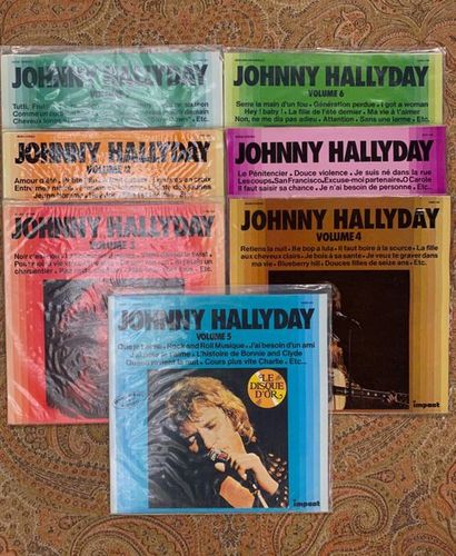 Johnny HALLYDAY 7 disques 33 T - Johnny Hallyday, série "Impact" 

VG+ à NM, VG+...