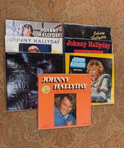 Johnny HALLYDAY 7 disques 33 T - Johnny Hallyday, série "Impact" 

VG+ à EX, VG+...