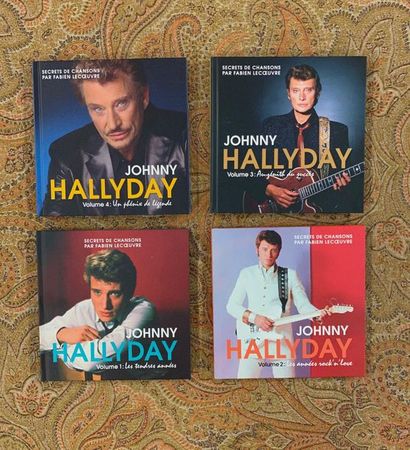 Johnny HALLYDAY 4 livres + CD - Johnny Hallyday