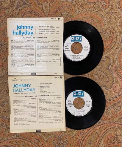 Johnny HALLYDAY 2 x Eps - Johnny Hallyday 

POX10/POX42, Vogue, "Pop 4" series

VG+...