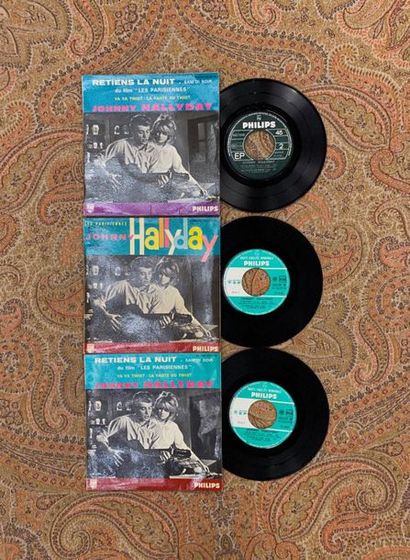 Johnny HALLYDAY 3 disques Ep - Johnny Hallyday "Retiens la nuit"

432739BE,Philips

VG...
