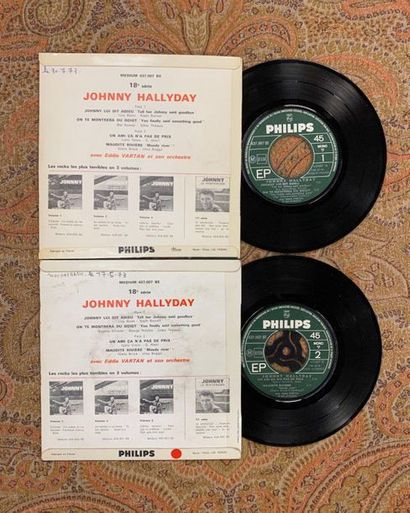 Johnny HALLYDAY 2 disques Ep - Johnny Hallyday "Johnny lui dit adieu"

437007BE,...