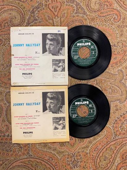 Johnny HALLYDAY 2 disques Ep - Johnny Hallyday "Vient danser le twist"

432593BE,...