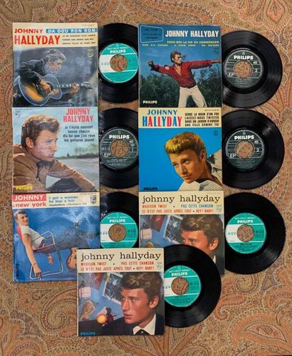 Johnny HALLYDAY 13 disques Ep - Johnny Hallyday 

VG à EX; VG à EX