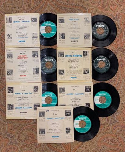 Johnny HALLYDAY 13 disques Ep - Johnny Hallyday 

VG à EX; VG à EX