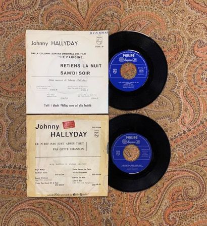 Johnny HALLYDAY 2 disques 45 T - Johnny Hallyday

Pressages italiens

G à VG (déchirure,...