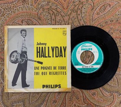 Johnny HALLYDAY 1 disque 45 T Jukebox - Johnny Hallyday "Une poignée de terre"

372906F,...