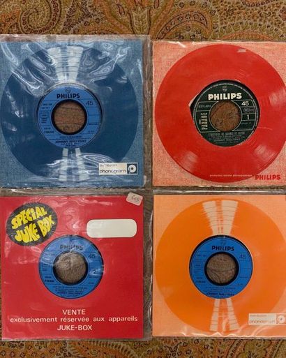 Johnny HALLYDAY 4 disques 45 T Jukebox + pochettes d'origine - Johnny Hallyday 

VG+...