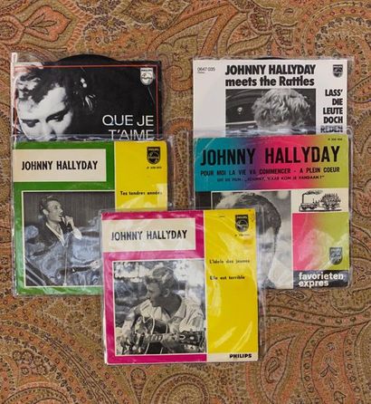 Johnny HALLYDAY 5 disques 45 T - Johnny Hallyday

Pressages hollandais et belges

VG...
