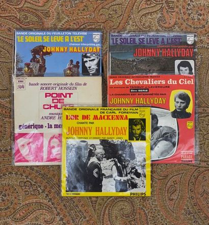 Johnny HALLYDAY 5 disques 45 T - Johnny Hallyday, Bandes originales de films

VG...