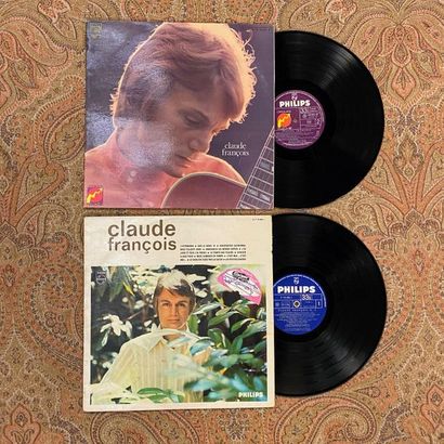 CLAUDE FRANCOIS 2 x Lps - Claude François, including one dedicated by the artist

VG...