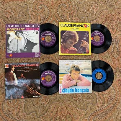 CLAUDE FRANCOIS 18 disques Ep/45 T - Claude François

Philips Fleche

VG à EX; VG...
