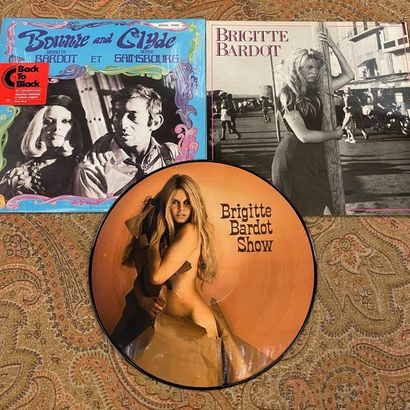 BRIGITTE BARDOT 3 disques 33 T (dont un Picture disc)- Brigitte Bardot/Serge Gainsbourg

EX...