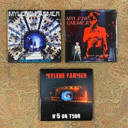 Mylène Farmer 3 disques 33 T - Mylène Farmer "Bercy", "N°5 on tour" et "Timeless...
