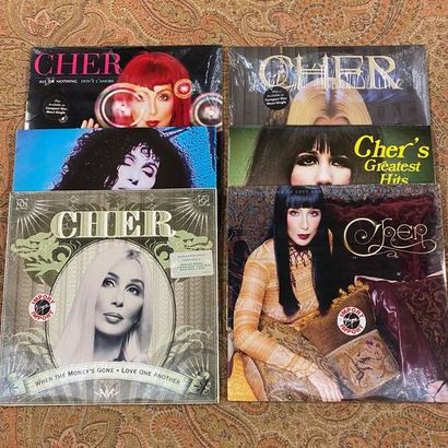 CHER 6 disques 33 T/maxi 45 T - Cher

EX à NM; EX à NM