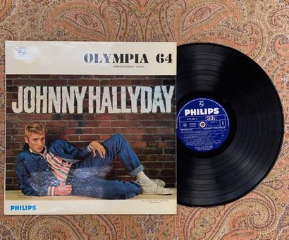 Johnny HALLYDAY 1 disque 33 T - Johnny Hallyday "Olympia 64"

P77987L, Philips, label...