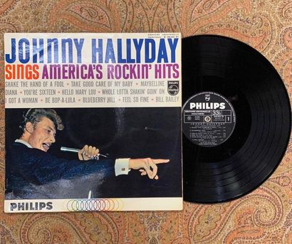 Johnny HALLYDAY 1 disque 33 T - Johnny Hallyday "sings America's rockin' hits"

844832BY,...