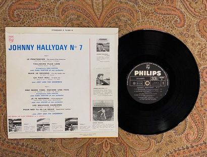 Johnny HALLYDAY 1 disque 25 cm - Johnny Hallyday "Johnny Hallyday, n°7" 

B76600,...