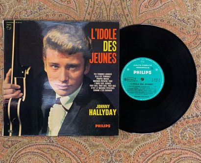 Johnny HALLYDAY 1 x 10'' - Johnny Hallyday "L'idole des jeunes, n° 4" 

B76571, Philips

EX;...