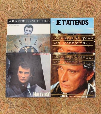 Johnny HALLYDAY 6 disques maxi 45 T - Johnny Hallyday, dont variantes

VG+ à NM;...