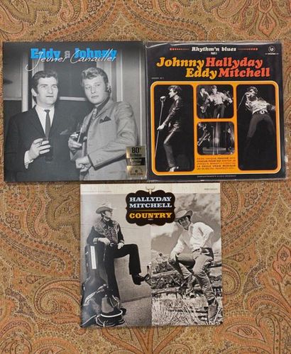 Johnny HALLYDAY 2 disques 33 T - Johnny Hallyday "Nashville 84" et "Nashville 84...