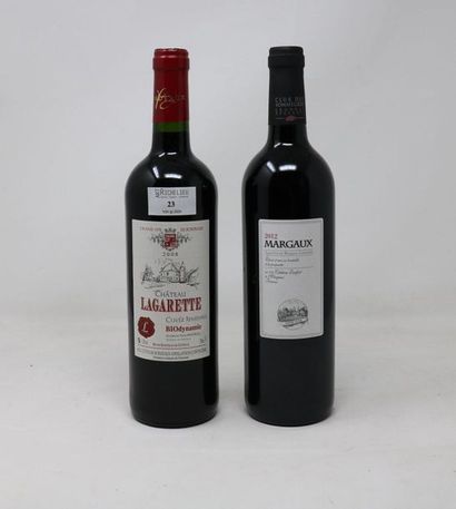 BORDEAUX Set of two (2) bottles:

- One (1) bottle - Château Durfort, 2012, Margaux

-...