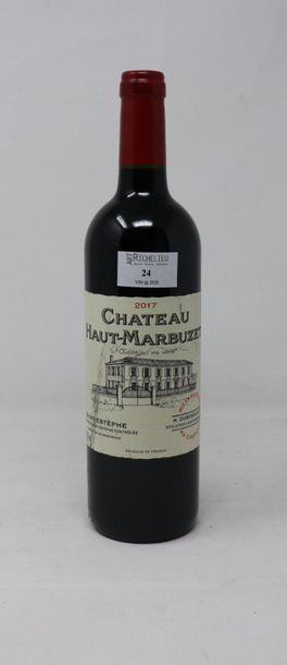 BORDEAUX Une (1) bouteille - Château Haut Marbuzet, 2017, Saint Estèphe
