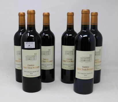 BORDEAUX Set of six (6) bottles:

- Three (3) bottles - Château Ambe Tour Pourret,...