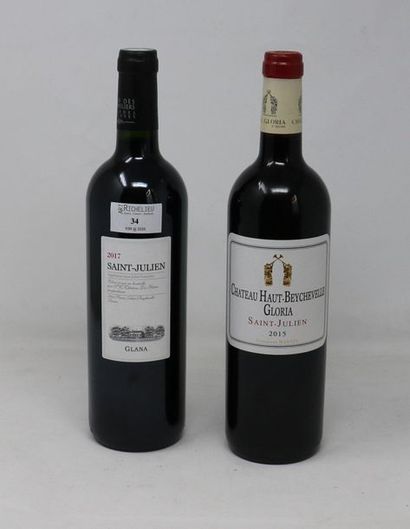 BORDEAUX Lot de deux (2) bouteilles:

- Une (1) bouteilles - Château Haut Beychevelle...