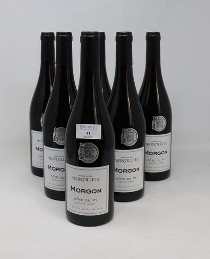 BOURGOGNE - BEAUJOLAIS Six (6) bottles - Morgon, Côtes de Py, old vines, 2018, Domaine...