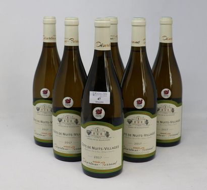 BOURGOGNE - BEAUJOLAIS Six (6) bouteilles - Côtes de Nuits, 2017, Domaine Desertaux...