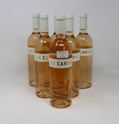 BORDEAUX Six (6) bouteilles - Le Canon de Côte Montpezat, 2016, Bordeaux rosé