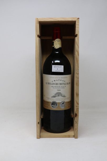 BORDEAUX Un (1) magnum - Chateau le Relais du Cheval Blanc, 2000, Bordeaux rouge...