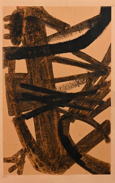 null Pierre SOULAGES (born in 1919)
Composition, 47
Lithograph, signed lower right...