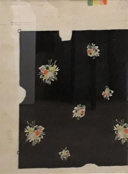 null Robert Bonfils (1886-1972)
Bouquets sur fond noir
Gouache, signée
0,37 x 0,53...