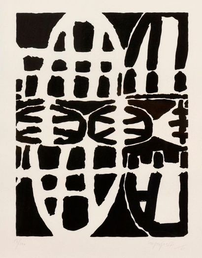 null Giuseppe CAPOGROSSI (1900-1972)

Untitled

Lithograph in black, signed lower...