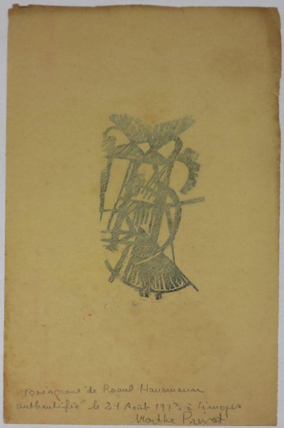 null Raoul HAUSMANN (1886-1971)

Untitled

Wood engraving on insulated peel paper...