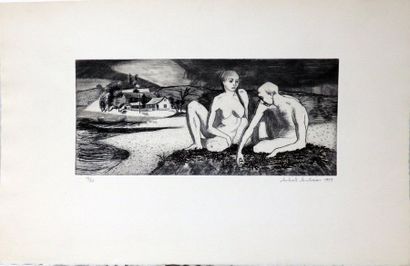 null Modern School

"Couple by the sea"

Engraving in black, signed and dated 1959...