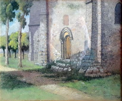 null Pierre PRINS (1838-1913)

The church door in the sunshine

Pastel, signed lower...