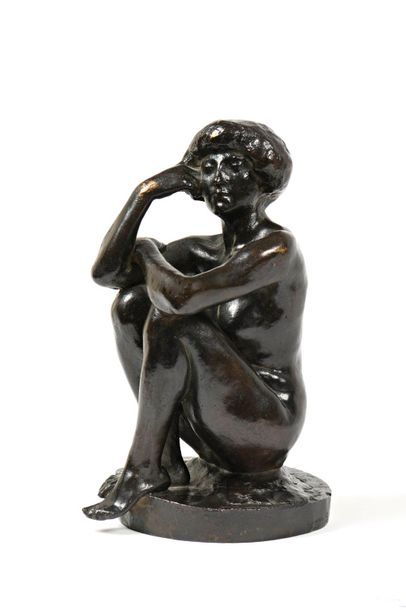 null Théodore RIVIERE (1857-1912)

"Nu assis"

Epreuve posthume en bronze à patine...