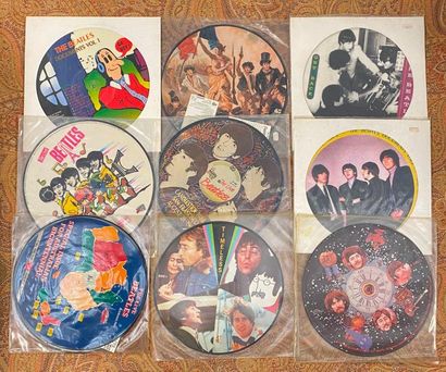 The Beatles & Co 9 x Picture Discs - The Beatles

-; VG+