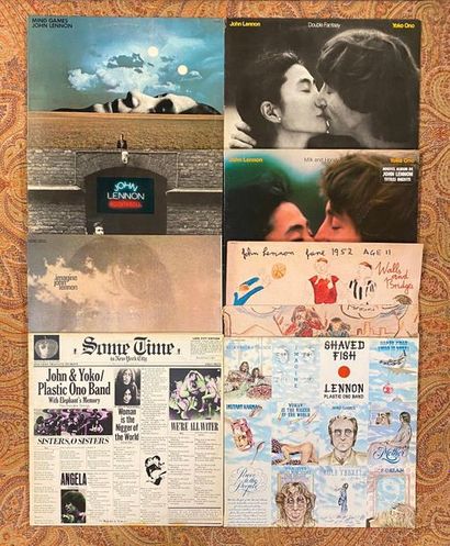 The Beatles & Co 8 disques 33 T - John Lennon/John Lennon et Yoko Ono

VG+ à EX;...