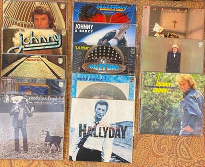 Johnny HALLYDAY 13 disques 33 T - Johnny Hallyday "Bercy", "Hamlet", "Quelque part...