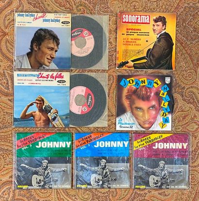 Johnny HALLYDAY 7 disques 45T/Ep - Johnny Hallyday

"sonorama" -; EX 

"Bien trop...