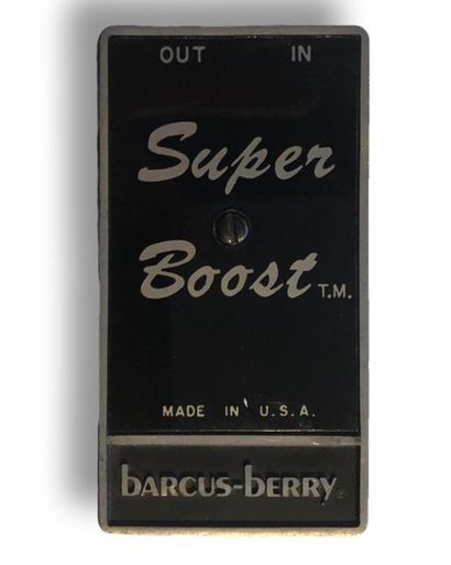 null PEDALES D'EFFECTS: Barcus-Berry USA. Modèle: Super Boost des années 70. 

Description:...
