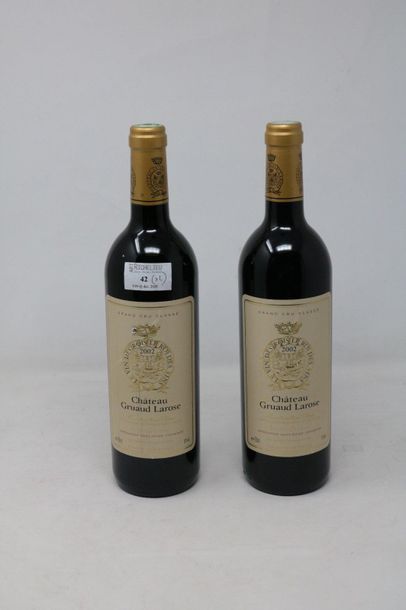 BORDEAUX Deux (2) bouteilles - Château Gruaud Larose, 2002, 2e GCC de Saint Julien...