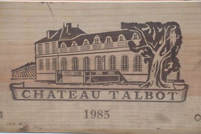 BORDEAUX Douze (12) bouteilles - Château Talbot, 1985, 4e GCC de Saint Julien

C...